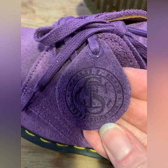 Purple 1461 suede Dr. Martens unisex size 6 - Picture 5 of 8